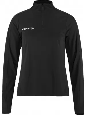 Dámská tréninková bunda s 1/4 zipem CRAFT TW Evolve 2.0 Half Zip W ČERNÁ