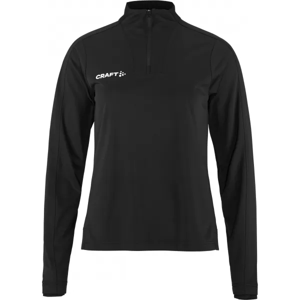  Dámská tréninková bunda s 1/4 zipem CRAFT TW Evolve 2.0 Half Zip W ČERNÁ 