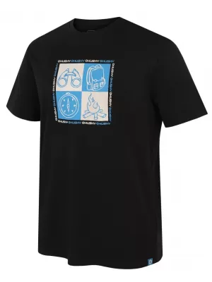 Pánské triko HUSKY TEE SQUARE M BLACK