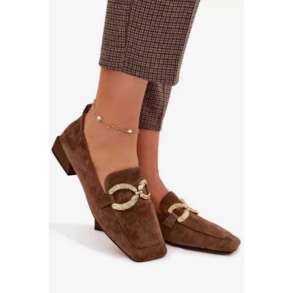  Dámské mokasíny D&A CR61-3115 BROWN 