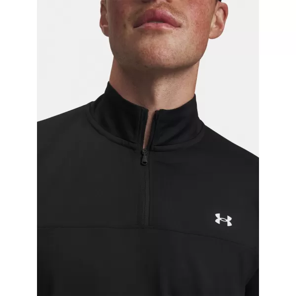  Pánské triko UNDER ARMOUR T2G 1/4 ZIP 6010129-001 ČERNÁ 
