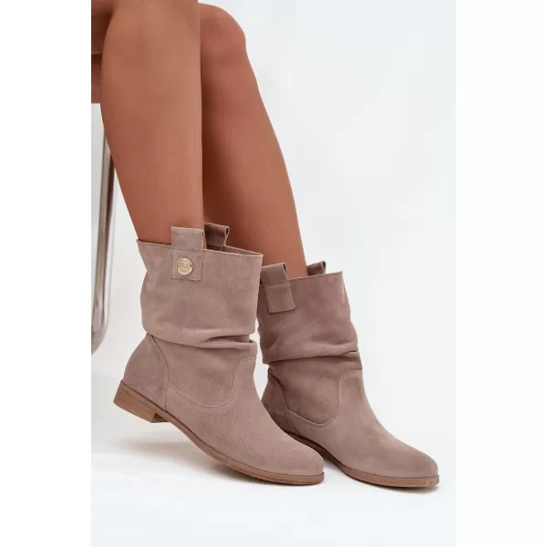  Dámské boty ZAZOO 4210 CAPPUCCINO 