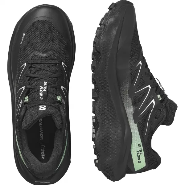  Pánské boty SALOMON ULTRA FLOW 2 GTX L47981400 BLACK/BLACK/PATINA GREEN 