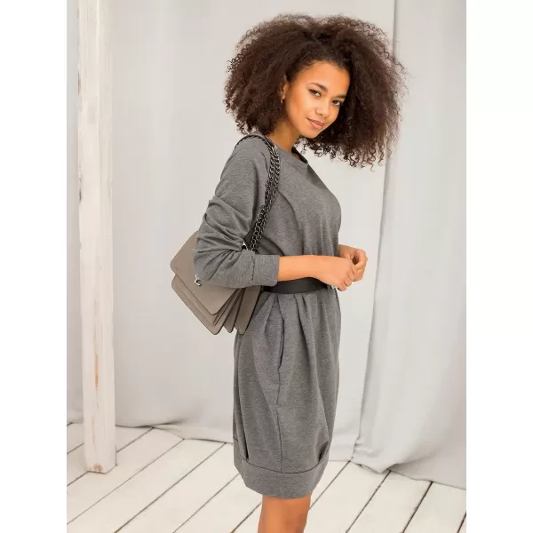  Dámské šaty BASIC FEEL GOOD RV-TU-5184.93P DARK GREY 