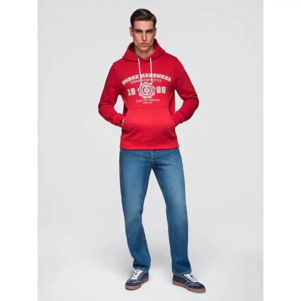  Pánská mikina OMBRE B1714 RED 