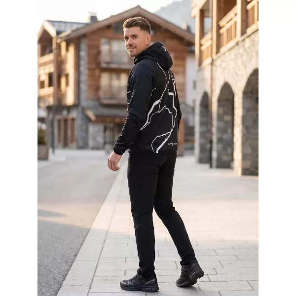  Pánská softshellová bunda premium ALTISPORT VOJ/ALM073JACK01 ČERNÁ 
