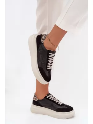 Dámské tenisky ZAZOO N1263 BEIGE/BLACK
