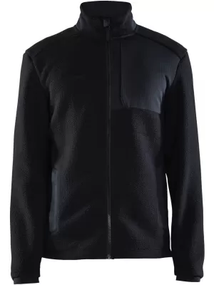Pánská fleecová mikina Sherpa CRAFT Corp. ADV Pile Fleece Jacket M OHNIVÁ/ČERNÁ