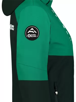 Dámská lyžařská bunda NORDBLANC LILT NBWJL8302 TMAVĚ ZELENÁ
