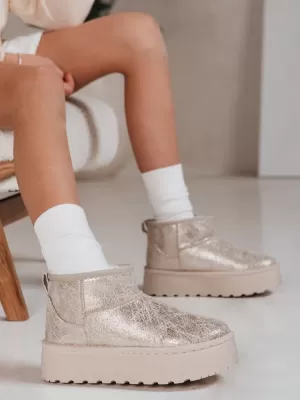 Dámské boty DSTREET BÉŽOVÁ