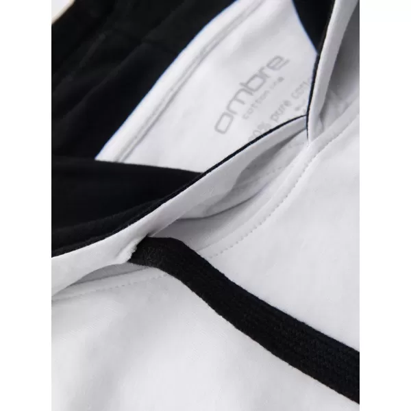  Pánské triko OMBRE OM-TSCT-0256 WHITE 