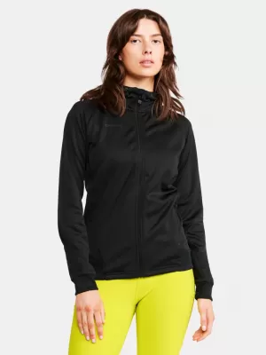 Dámská bunda s kapucí CRAFT Corp. ADV Unify Hoodie Jacket W ČERNÁ