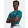 Pánské triko UNDER ARMOUR UA HG ARMOUR COMP SS ZELENÁ