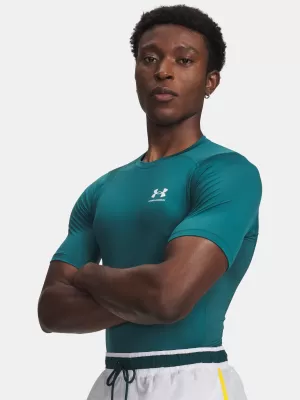 Pánské triko UNDER ARMOUR UA HG ARMOUR COMP SS ZELENÁ
