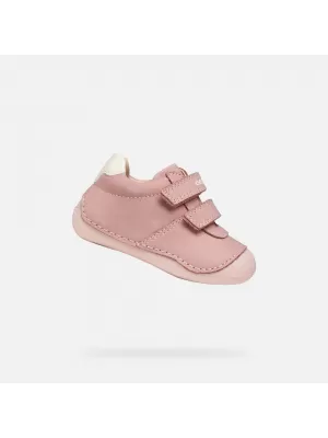 Dívky první kroky GEOX TUTIM G011946 STARORŮŽOVÁ