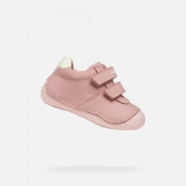  Dívky první kroky GEOX TUTIM G011946 STARORŮŽOVÁ 