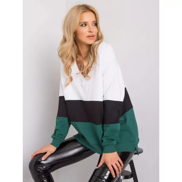  Dámská mikina RUE PARIS RV-BL-5972.07 DARK GREEN 