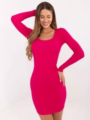 Dámské šaty RUE PARIS RV-SK-5296.01P FUCHSIA
