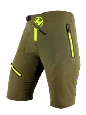 Dámské kraťasy HAVEN ENERGY CYKLOVLOŽKOU KHAKI/ŽLUTÁ