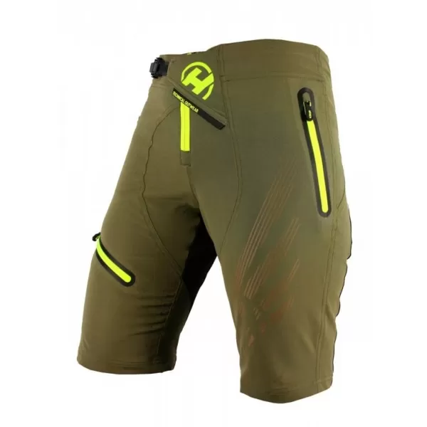  Dámské kraťasy HAVEN ENERGY CYKLOVLOŽKOU KHAKI/ŽLUTÁ 