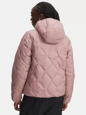 Dámská bunda UNDER ARMOUR LEGEND DOWN JACKET 6008818-673 RŮŽOVÁ