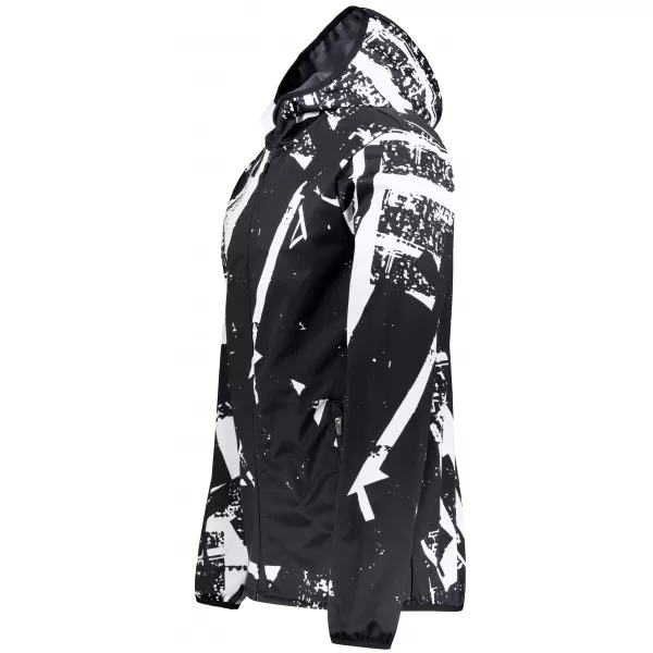  Pánská softshellová bunda premium ALTISPORT VOJ/ALM079JACK01 ČERNOBÍLÁ 