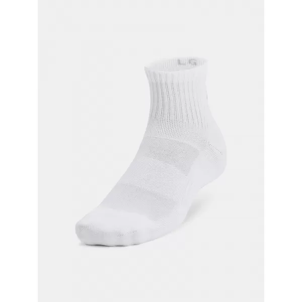  Ponožky UNDER ARMOUR UNISEX UA TC QTR (3 PÁRY) 1386372-100 BÍLÁ 