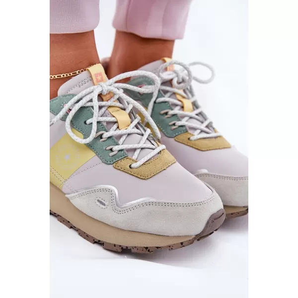  Dámské boty BIG STAR RR274244 YELLOW/GREY 