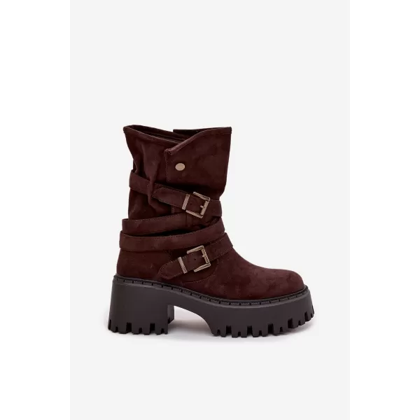  Dámské boty na podpatku BOTO NERELISA 40379 BROWN 