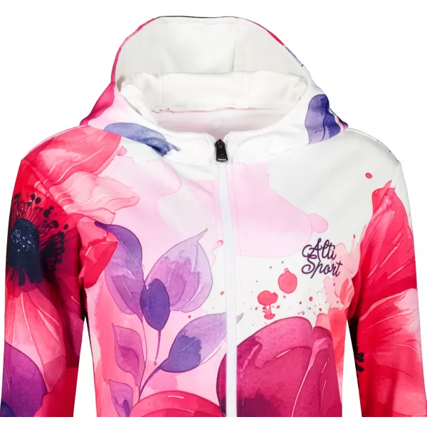  Dámská mikina na zip premium ALTISPORT VOJ/ALW127MI02 RŮŽOVÁ 
