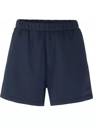 Dámské těžké teplákové šortky CRAFT Corp. Frequent Sweatshorts W TMAVĚ MODRÁ