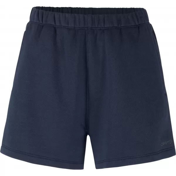  Dámské těžké teplákové šortky CRAFT Corp. Frequent Sweatshorts W TMAVĚ MODRÁ 