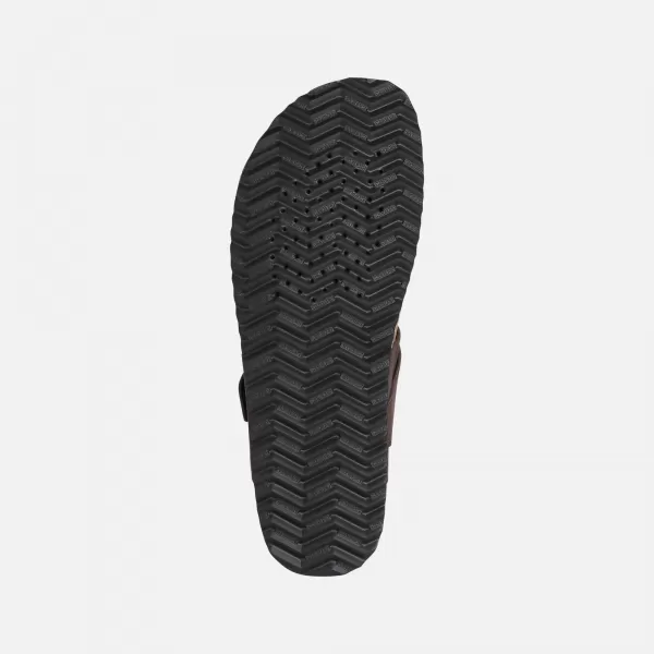  Pánské pantofle GEOX SANDAL GHITA G002573 TMAVĚ HNĚDÁ 