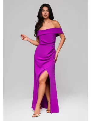 Dámské šaty LARICA LA-OM-DLR232 VIOLET