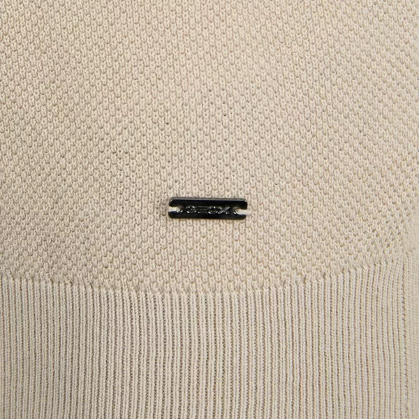  Pánské triko GEOX KNIT G012316 BÉŽOVÁ 