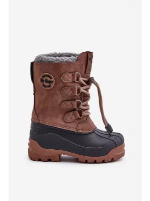 Dětské sněhule LEE COOPER LCJ-24-44-2842K BROWN