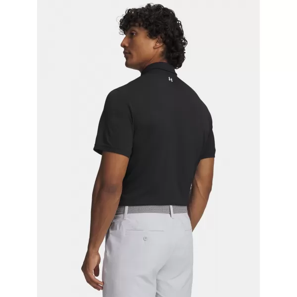  Pánské triko UNDER ARMOUR T2G PIQUE POLO 6012303-001 ČERNÁ 