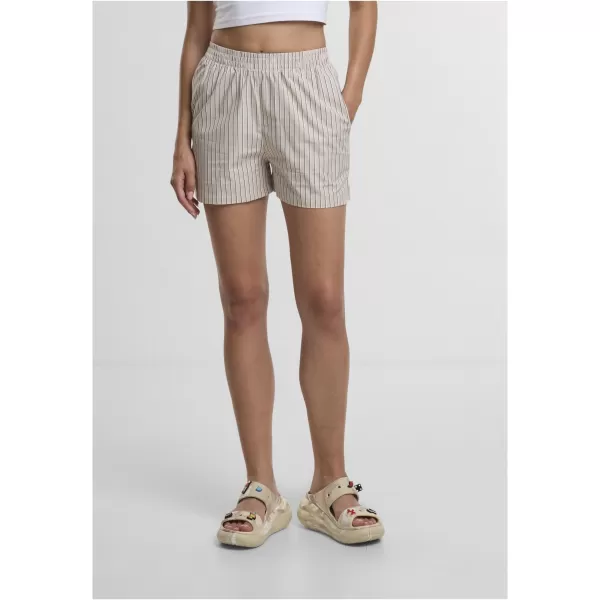  Dámské kraťasy URBAN CLASSICS TB6845 CLOUD/WHITE 