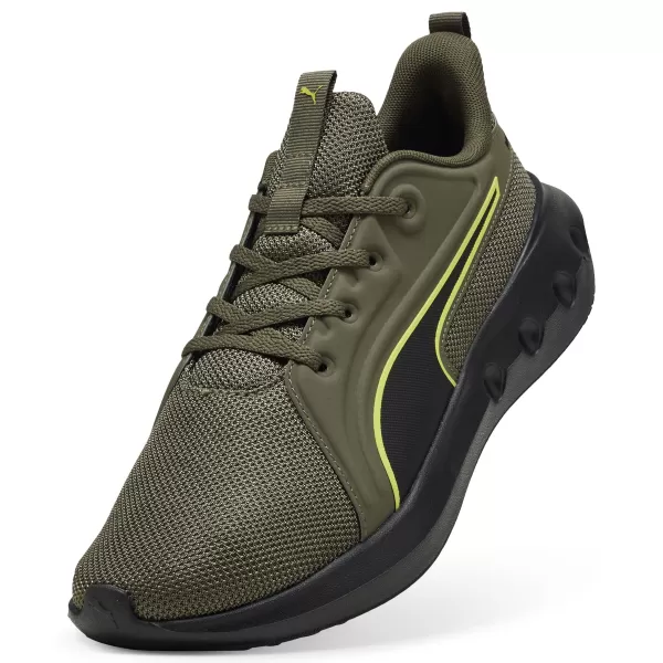  Boty PUMA SOFTRIDE CARSON 310154_22 LODEN GREEN/BLACK/LUX LIME 