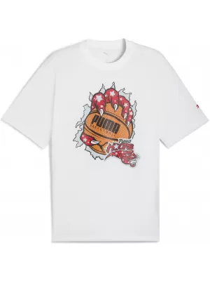 Pánské triko PUMA HOOPAVERSE TEE 3 632891-01 PUMA WHITE