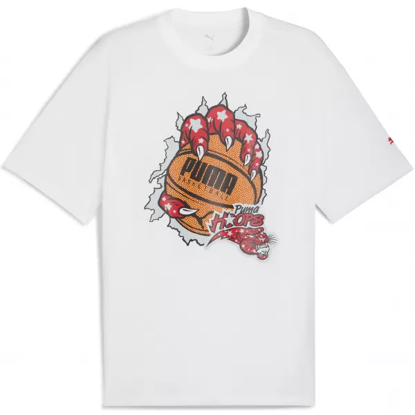  Pánské triko PUMA HOOPAVERSE TEE 3 632891-01 PUMA WHITE 
