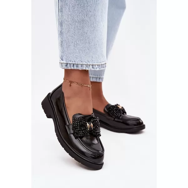  Dámské mokasíny D&A HY52-319A BLACK 