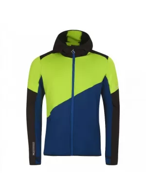 Pánská mikina PROGRESS TERRITORY HOODY ČERNÁ ZELENÁ