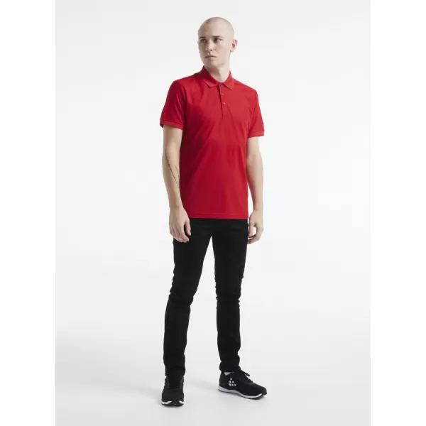  Pánské sportovní polo CRAFT Corp. CORE Unify Polo Shirt M JASNĚ ČERVENÁ 