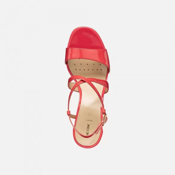  Dámské sandály GEOX NEW ERAKLIA 80 T01 G012895 ČERVENÁ 