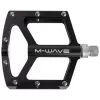 Pedály M-WAVE FLAT STANDARD ZÁVIT 9/16 ČERNÁ