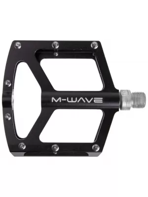 Pedály M-WAVE FLAT STANDARD ZÁVIT 9/16 ČERNÁ