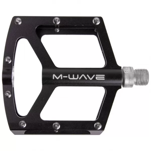  Pedály M-WAVE FLAT STANDARD ZÁVIT 9/16 ČERNÁ 