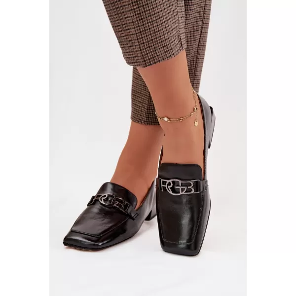  Dámské mokasíny D&A CR61-3125 BLACK 