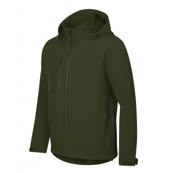 Pánská softshellová bunda ALTISPORT NoPrint NP/ALM845 MILITARY 